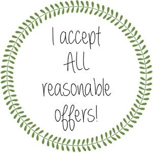 Reasonable offers always accepted!!!
